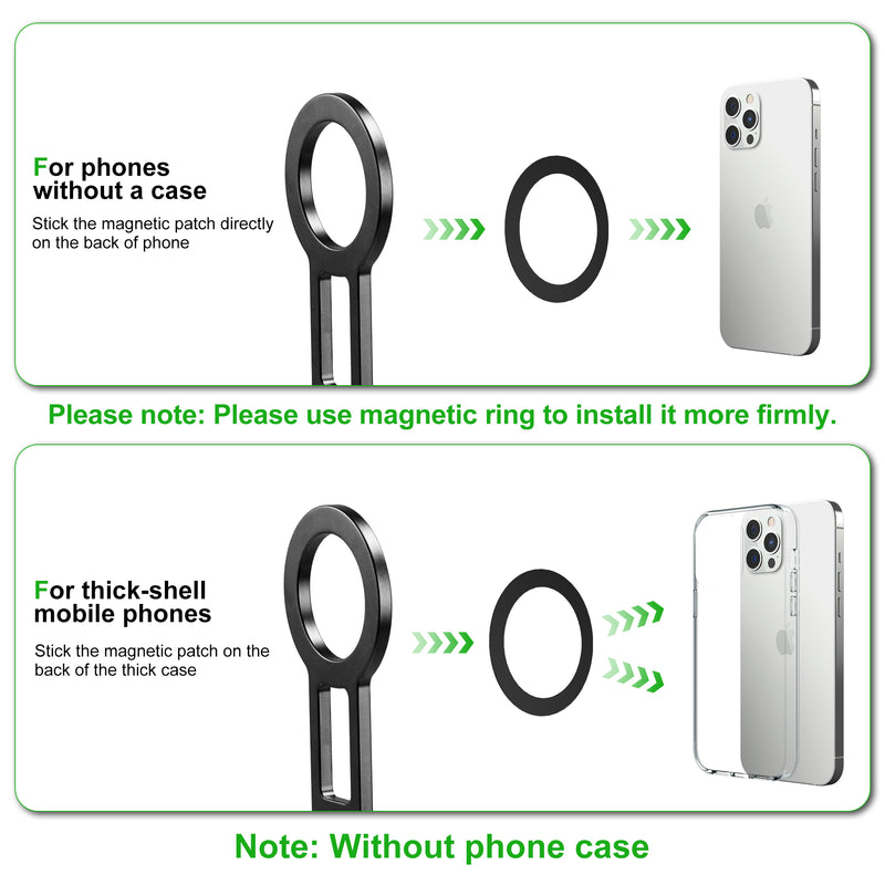 Load image into Gallery viewer, FANAUE Magnetic Pocket Phone Tripod Foldable Compatible with Magsafe iPhone Plus Pro Max Series, Magnetic Phone Holder for 4.5-7.5" phone