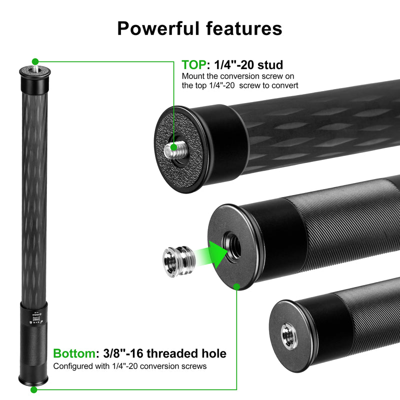 Load image into Gallery viewer, FANAUE Gimbal Extension Pole Carbon Fiber Extension
