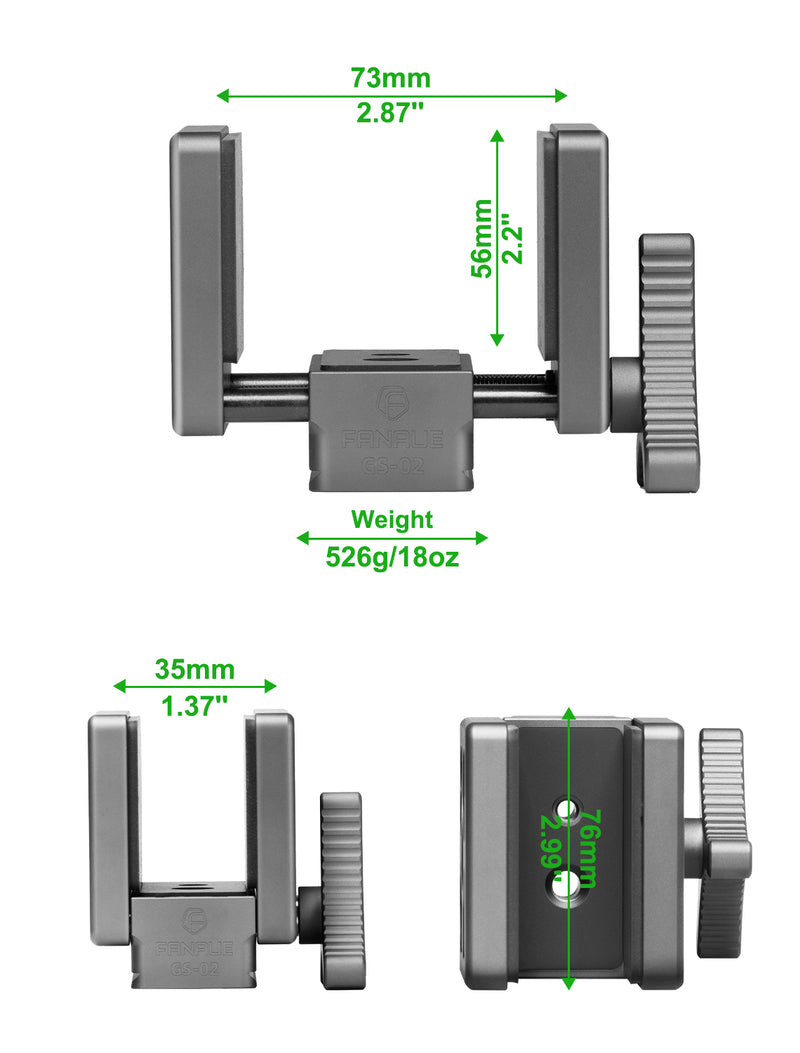 Load image into Gallery viewer, FANAUE GS-02 Arca Swiss Hunting Tripod Clamp with Quick Release Plate for Enhanced Accuracy in Hunting and Shooting