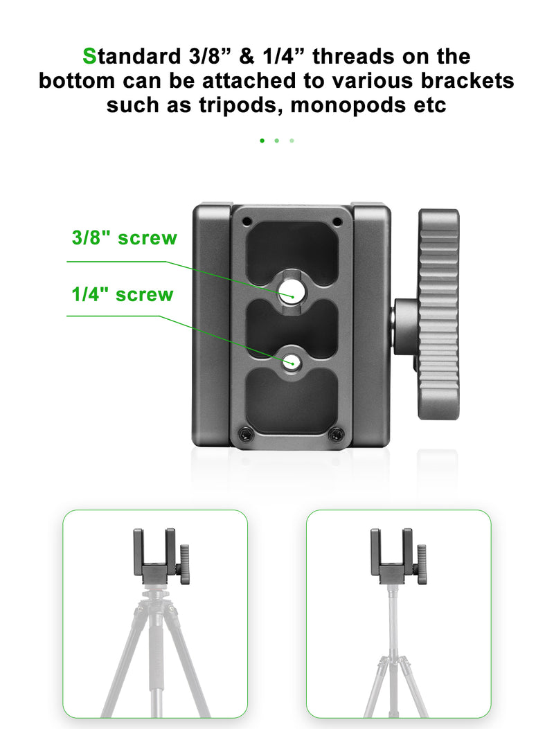 Load image into Gallery viewer, FANAUE GS-02 Arca Swiss Hunting Tripod Clamp with Quick Release Plate for Enhanced Accuracy in Hunting and Shooting