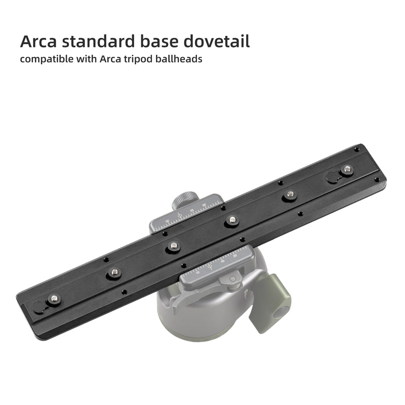 Load image into Gallery viewer, FANAUE Keymod Rail Tripod Plate Adapter Mount BKMOD-240 with Safety Stop Screws,for Tripod Ball Head Ballhead,Compatible Arca Swiss RRS Dovetail