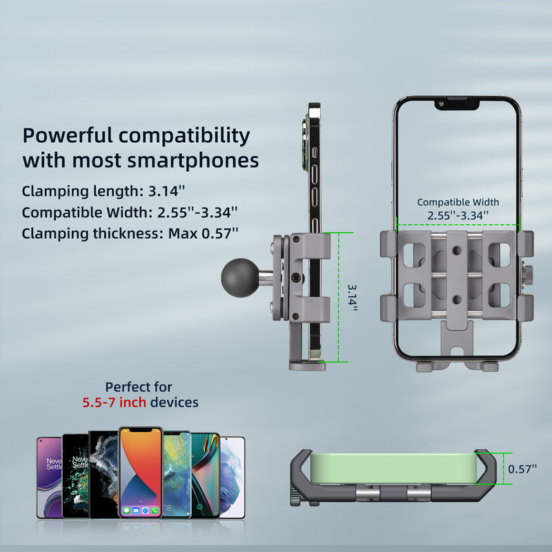 Load image into Gallery viewer, FANAUE CPC-09 Phone Mount with 1" Ball Suitable for 5.5-7‘’Smartphones