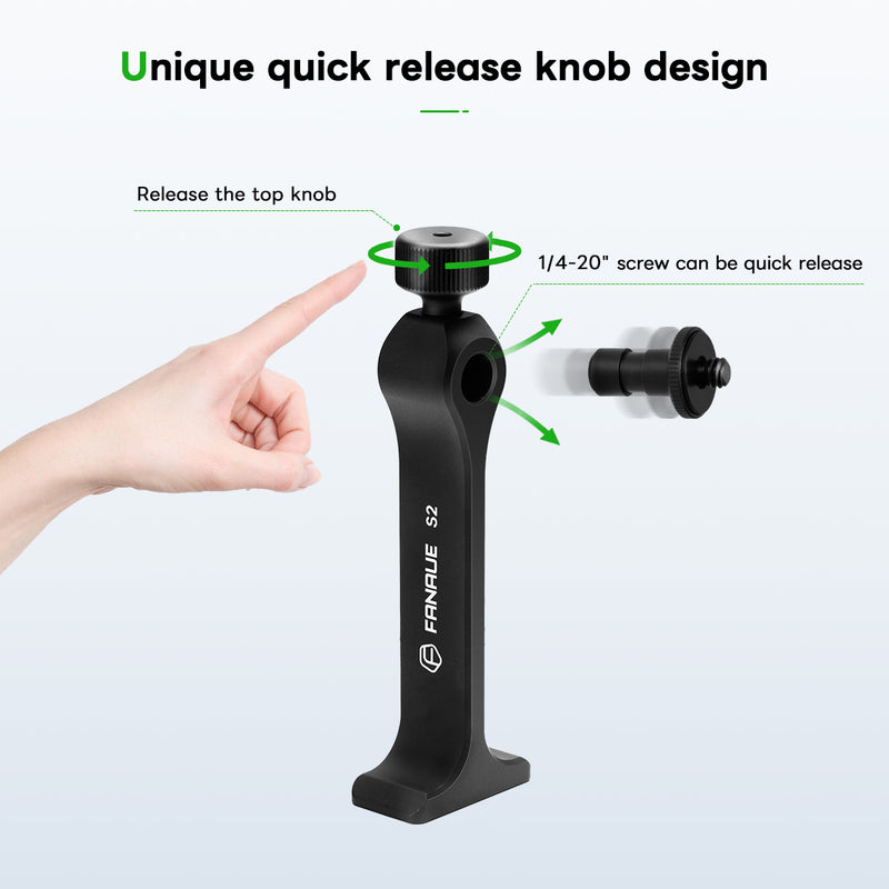 Load image into Gallery viewer, FANAUE S2 Binocular Tripod Adapter with 1/4-20" Thread Compatible with Porro Binoculars and Arca Ball Heads