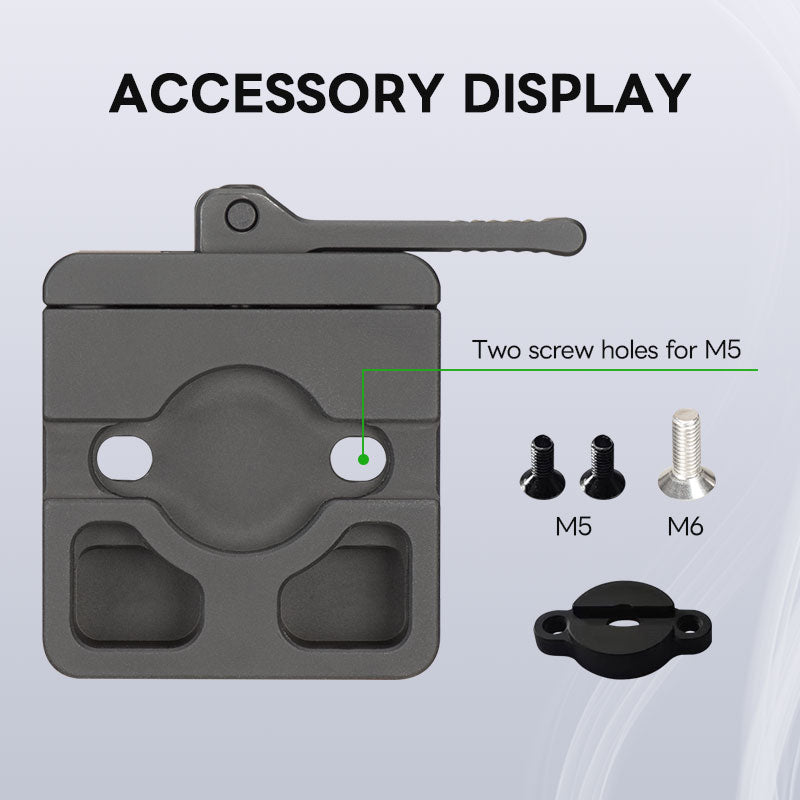 Load image into Gallery viewer, FANAUE SC-ARC Bipod Clamp Quick Release Lever-Release Arca Swiss RRS Mount Dovetail to Picatinny Adapter for monopods & bipods Hunting Tripod