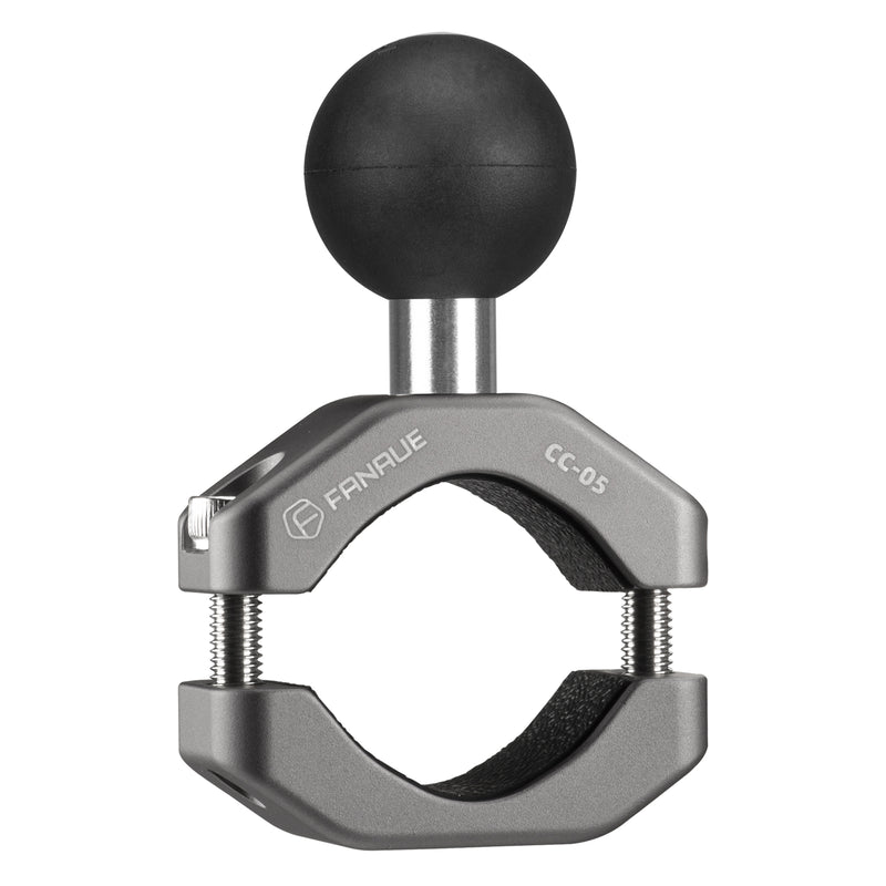 Load image into Gallery viewer, FANAUE Handlebar U-Bolt Base for Rails 0.85" to 1.14" in Diameter CC-05 Rod Clamp with B Size 1" Ball For RAM Mounts