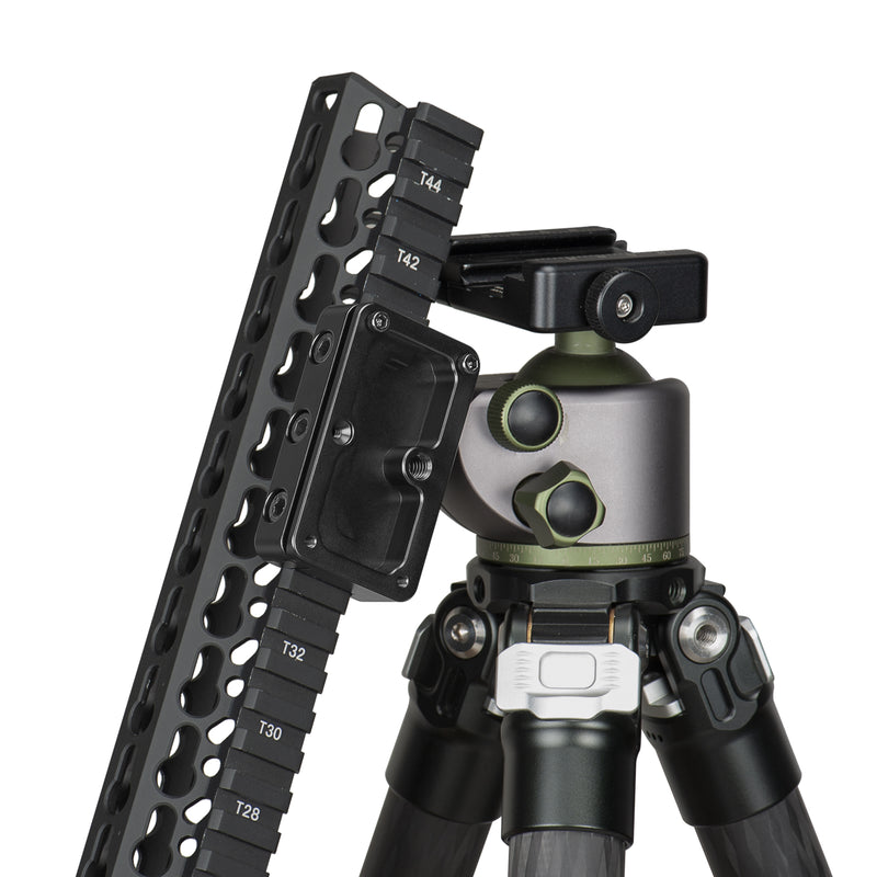 Load image into Gallery viewer, FANAUE FGP-65 Picatinny Arca-Swiss Compatible Rail Plate with Anti-slip Slot, CNC Machined Aluminum,Tripod Dovetail Adapter Mount