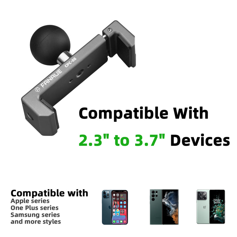 Load image into Gallery viewer, FANAUE CPC-08 Cell Phone Holder with Detachable 1" Ball Head and Tether