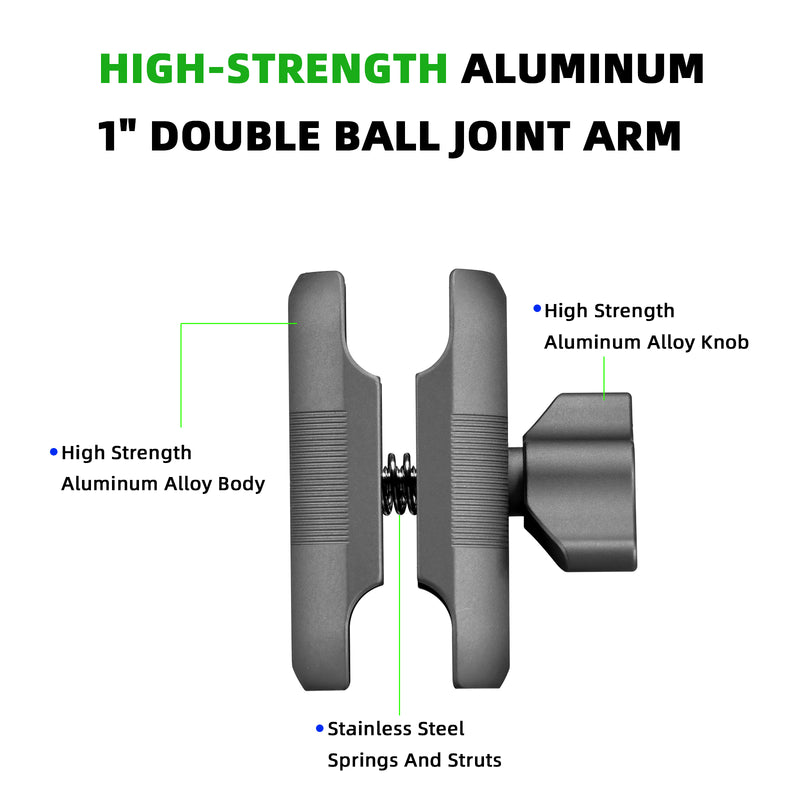 Load image into Gallery viewer, FANAUE DA-60 Double Socket Arm with Dual 1" Ball sockets