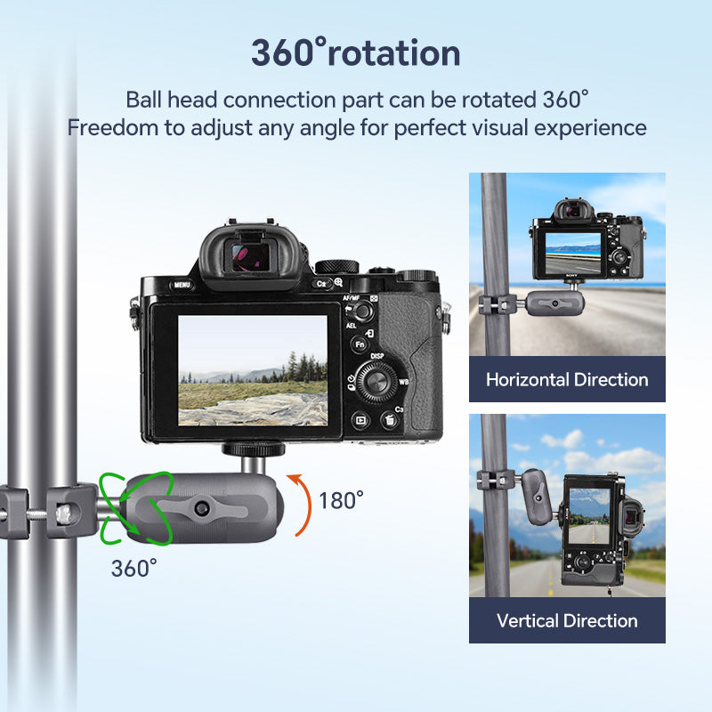 Load image into Gallery viewer, FANAUE GB-02T Action Camera Mount For Handbar Diameter 22-33mm (1" ball)
