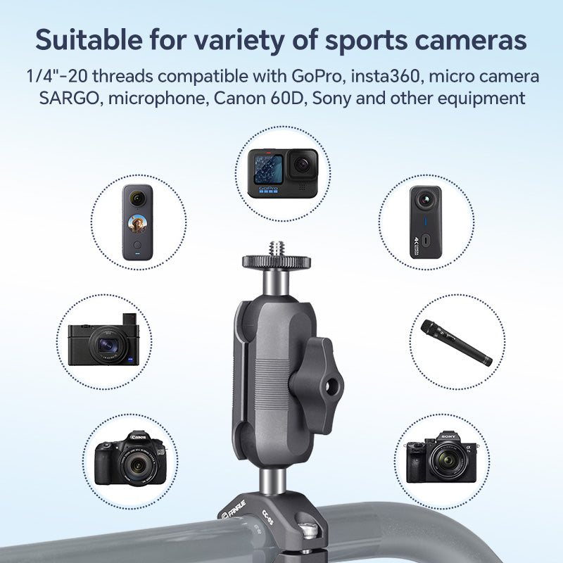 Load image into Gallery viewer, FANAUE GB-02T Action Camera Mount For Handbar Diameter 22-33mm (1" ball)
