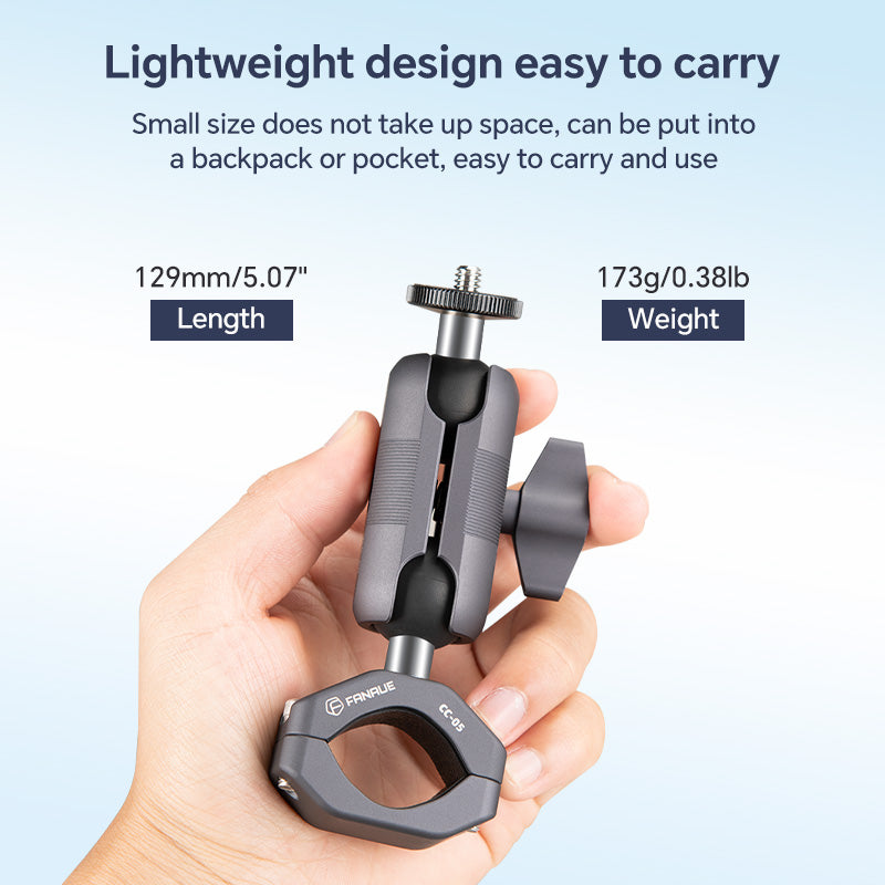 Load image into Gallery viewer, FANAUE GB-02T Action Camera Mount For Handbar Diameter 22-33mm (1" ball)
