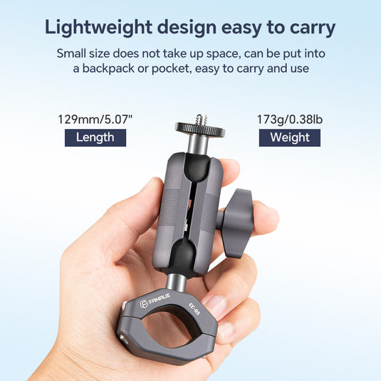 FANAUE GB-02T Action Camera Mount For Handbar Diameter 22-33mm (1" ball)