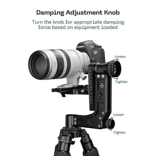 FANAUE  360 Degree Panoramic Gimbal Head Aluminum Load 66 lbs (30 Kgs)(PG-02)