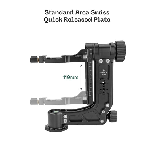 FANAUE  360 Degree Panoramic Gimbal Head Aluminum Load 66 lbs (30 Kgs)(PG-02)