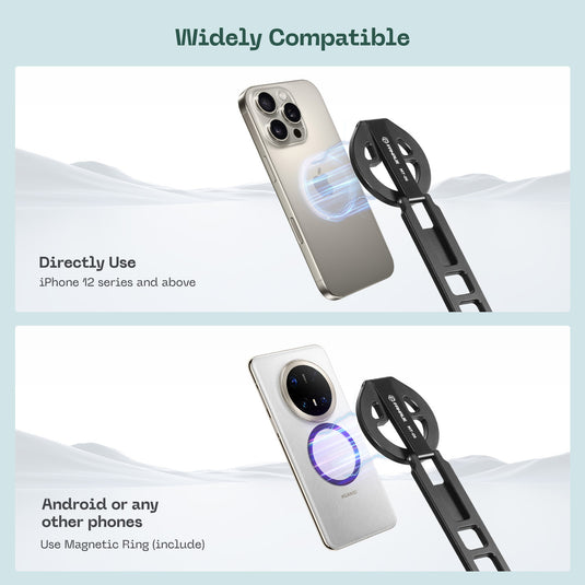 FANAUE MT-06 Foldable Magnetic Phone Holder Desktop Mini Tripod Phone Stand