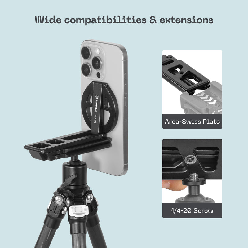 Load image into Gallery viewer, FANAUE MT-06 Foldable Magnetic Phone Holder Desktop Mini Tripod Phone Stand
