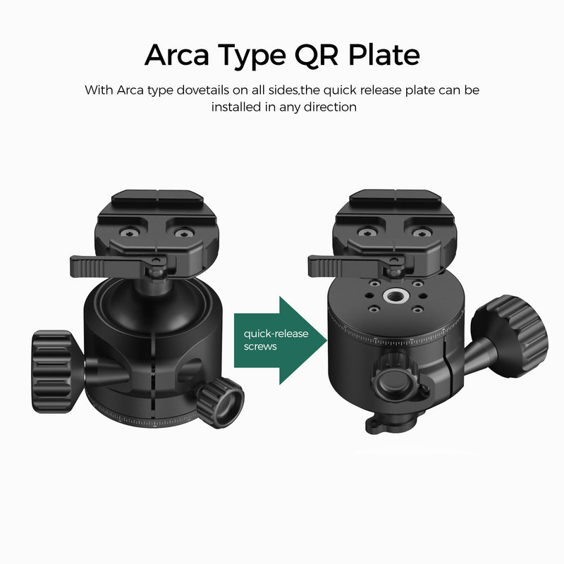 Load image into Gallery viewer, FANAUE XB-55T Precision Rotation Scale Panoramic Ball Head With Arca Quick Release Plate Precision Rotation Scale For Shooting Hunting photography (Load 30KG))
