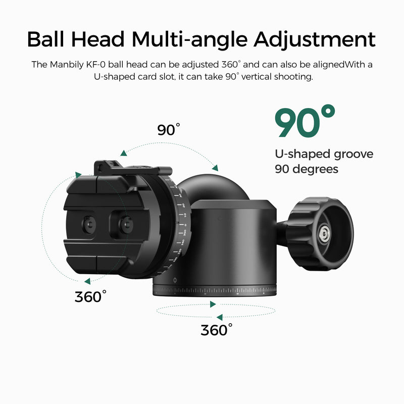 Load image into Gallery viewer, FANAUE XB-55T Precision Rotation Scale Panoramic Ball Head With Arca Quick Release Plate Precision Rotation Scale For Shooting Hunting photography (Load 30KG))
