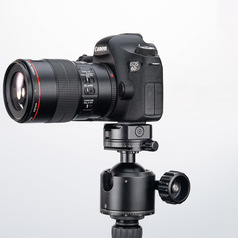 Load image into Gallery viewer, FANAUE XB-55T Precision Rotation Scale Panoramic Ball Head With Arca Quick Release Plate Precision Rotation Scale For Shooting Hunting photography (Load 30KG))
