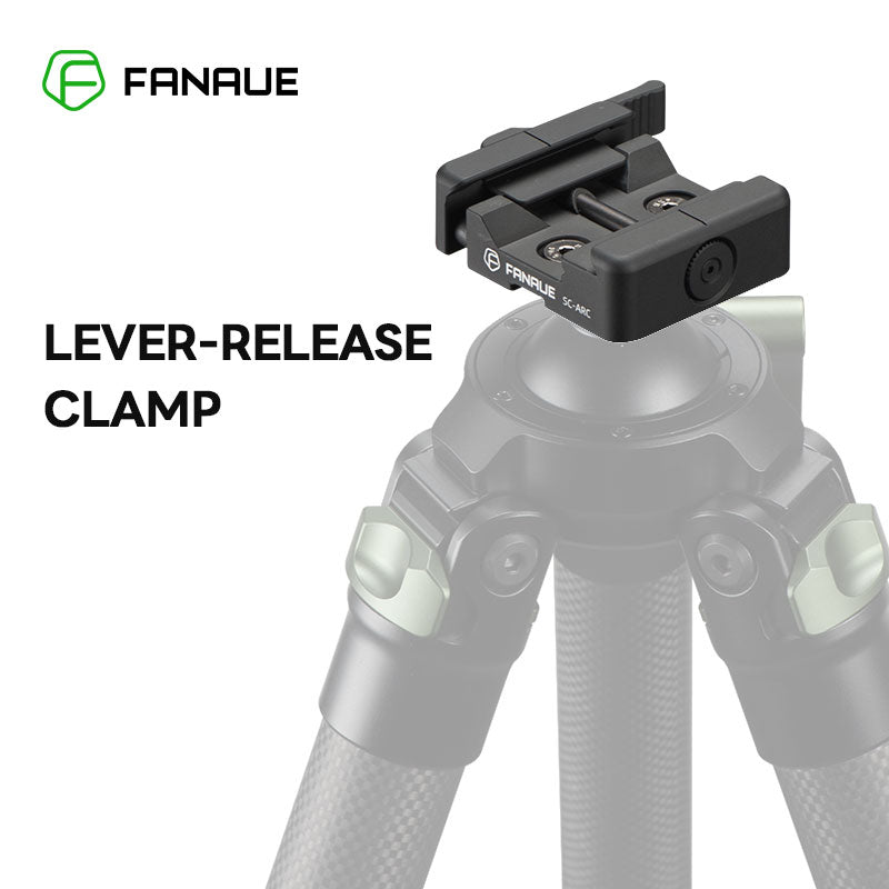 Load image into Gallery viewer, FANAUE SC-ARC Bipod Clamp Quick Release Lever-Release Arca Swiss RRS Mount Dovetail to Picatinny Adapter for monopods &amp; bipods Hunting Tripod
