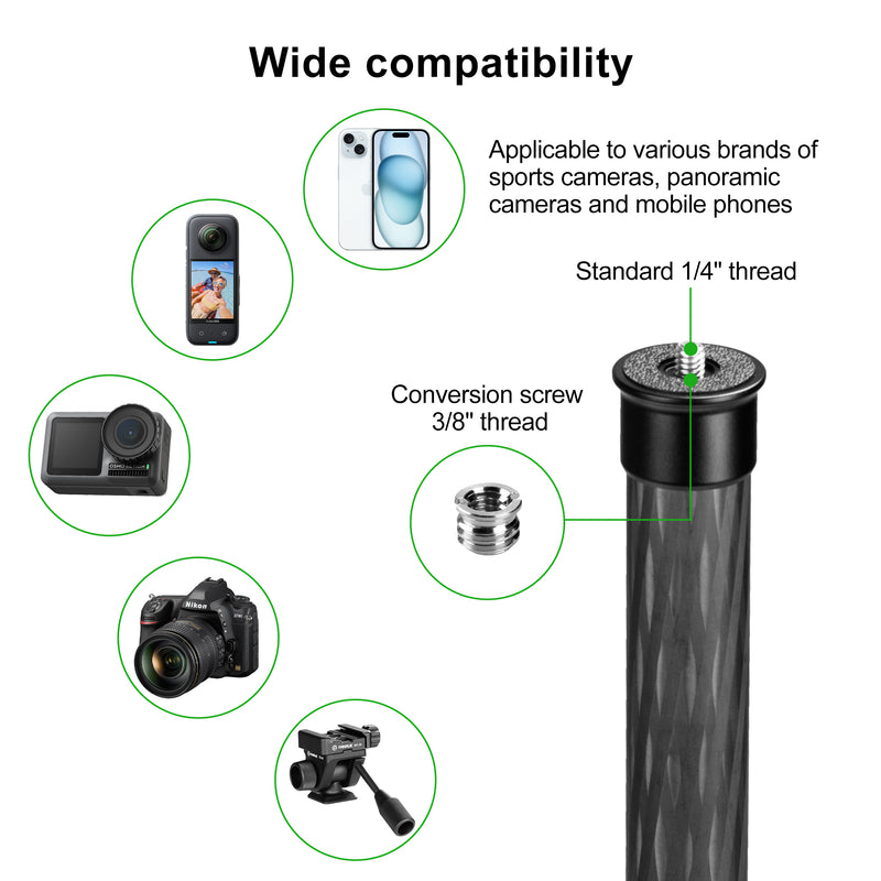 Load image into Gallery viewer, FANAUE Gimbal Extension Pole Carbon Fiber Extension
