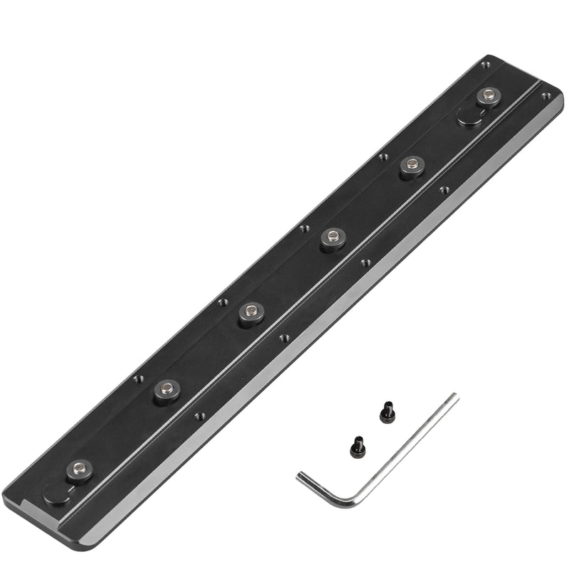 Load image into Gallery viewer, FANAUE Keymod Rail Tripod Plate Adapter Mount BKMOD-240 with Safety Stop Screws,for Tripod Ball Head Ballhead,Compatible Arca Swiss RRS Dovetail
