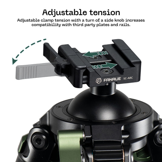 FANAUE ST Series Traditional Style Inverted 2 section Carbon Fiber Tripod Compatible With Arca Swiss and Picatinny Rail(Load 25kg))