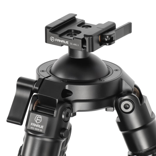 FANAUE HTC-4030-65 Inverted Carbon Fiber Tripod For Hunting Shooting (3 Section,Load 30kg)