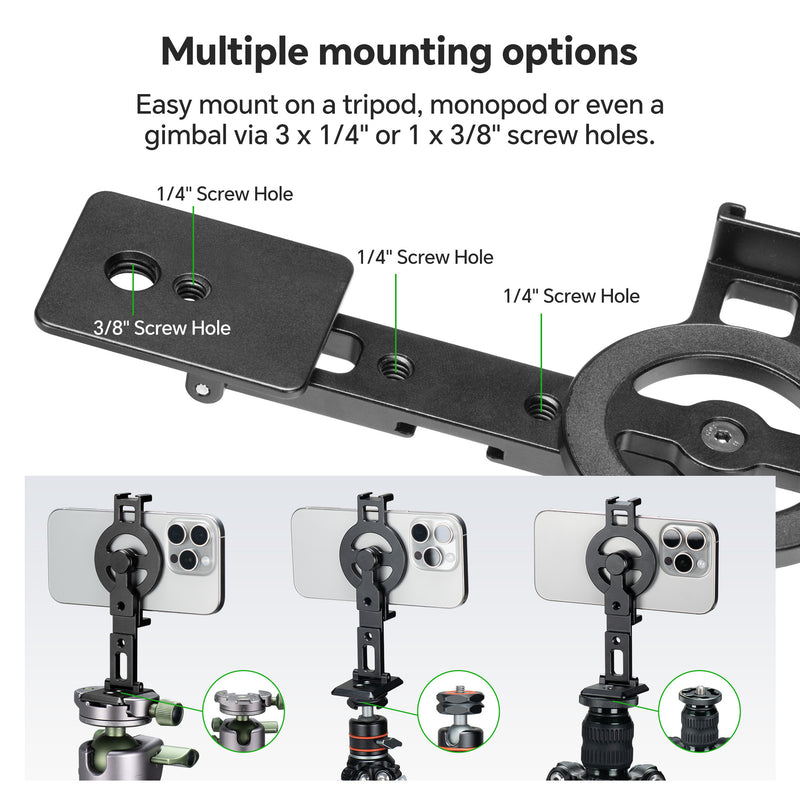 Load image into Gallery viewer, FANAUE MT-04 Magnetic Smartphone Clamp Adapter with Cold Shoe for Tridpod Stand

