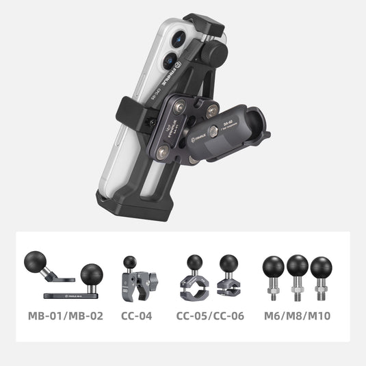 FANAUE Motorcycle Phone Mount With 1 inch Ball
