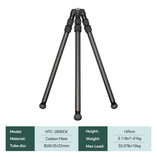 FANAUE HTC CK Series Inverted Carbon Fiber Tripod Without Ball Head For Shooting Hunting Photography