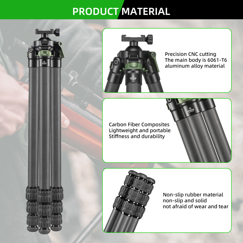 Load image into Gallery viewer, FANAUE Shooting Tripod (ST-30 ST-45 ST-65)with Durable Aluminum Ballhead and Carbon Fiber Leg
