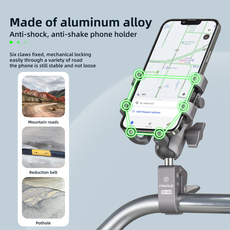 Load image into Gallery viewer, FANAUE CPC-09T Phone Mount with Shock Absorber

