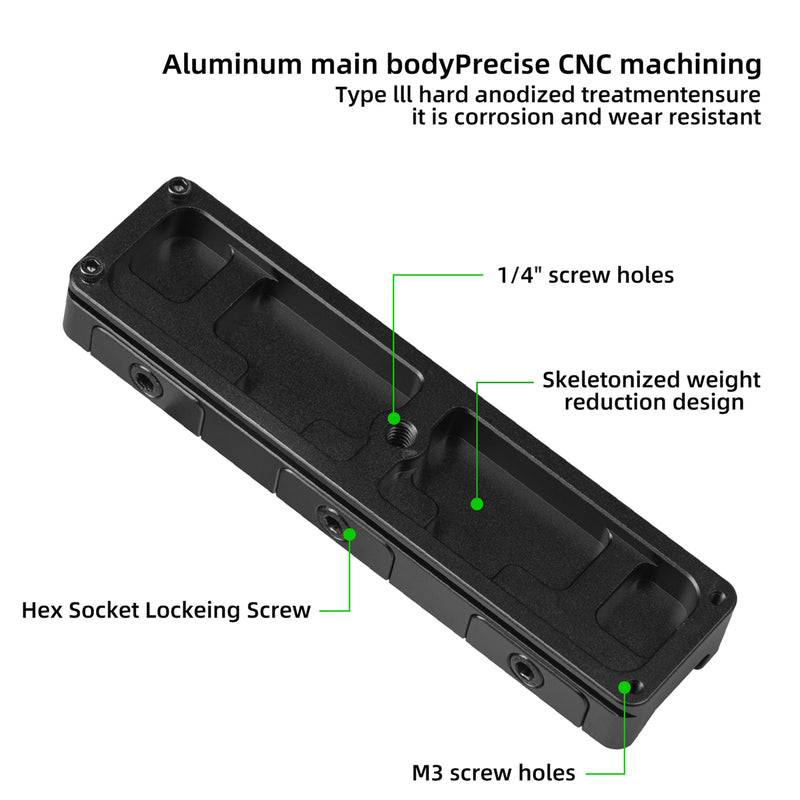 Load image into Gallery viewer, FANAUE Picatinny Arca Swiss Plate,ompatibility with Any Arca-Swiss and Picatinny Rail
