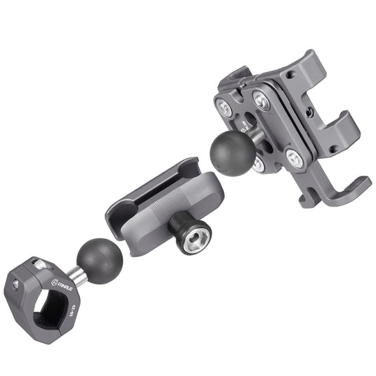 FANAUE Motorcycle Phone Mount Adapter with Shock Absorption Anti-Theft Function