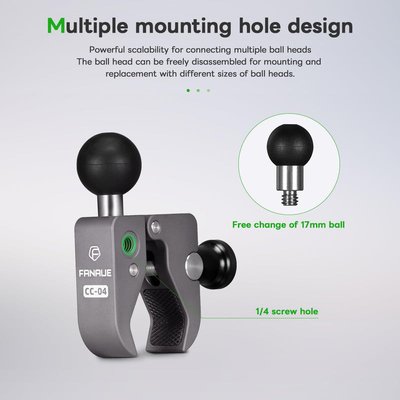 Load image into Gallery viewer, FANAUE Anti Theft Handlebar Base Mount Strong Rod Clamp
