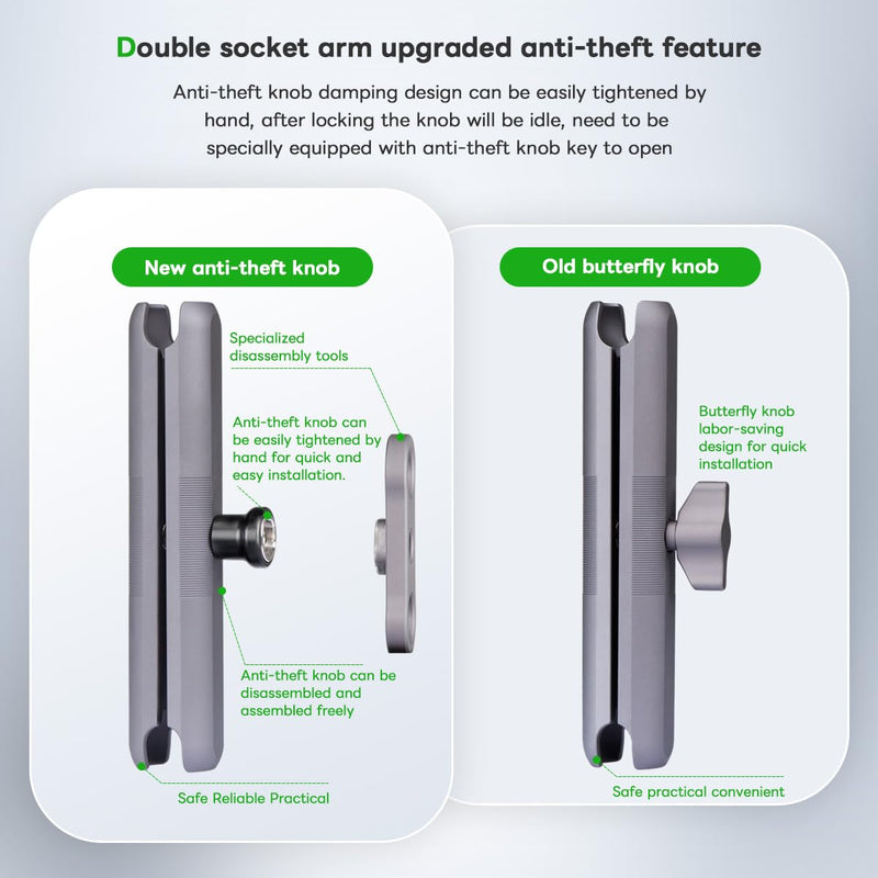 Load image into Gallery viewer, FANAUE Double Socket arm 150F with Anti-Theft Function
