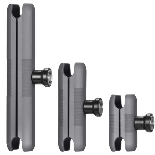 FANAUE Aluminum Anti-Theft Double Socket Arm suit fits Industry All Standard 25.4mm Ball(Three models)