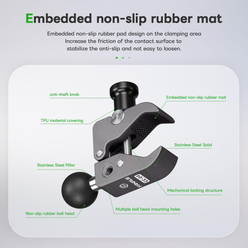 Load image into Gallery viewer, FANAUE Anti Theft Handlebar Base Mount Strong Rod Clamp
