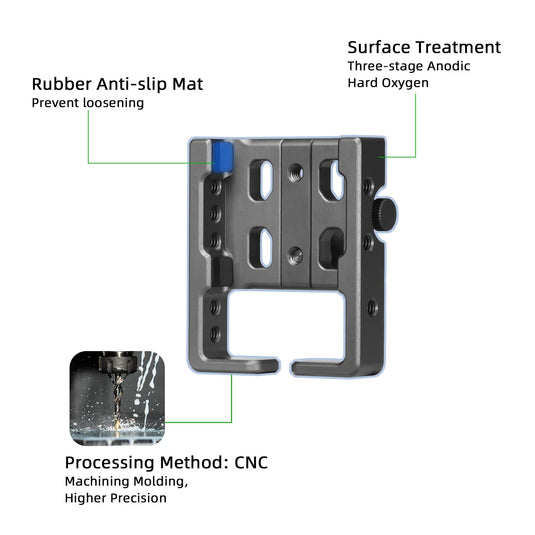 FANAUE CPC-07SA Universal Phone Holder with 1'' Ball for Smartphones with a Width of 2.3" to 3.4"