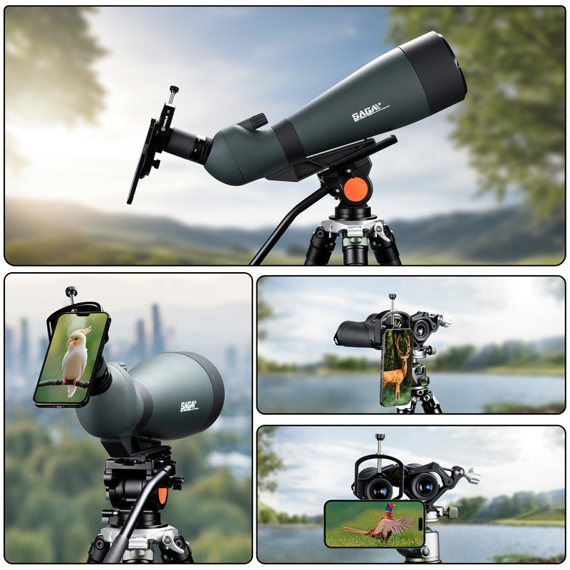 Load image into Gallery viewer, Magnetic Universal Spotting Scope Phone Adapter, Fits 2.16" Eyepiece Max（Only Available for iPhone）
