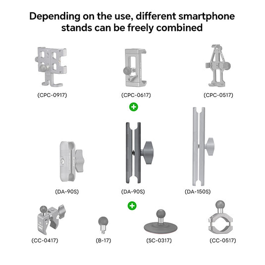 FANAUE Double Socket Arm Compatible With 17mm Ball (Three models)