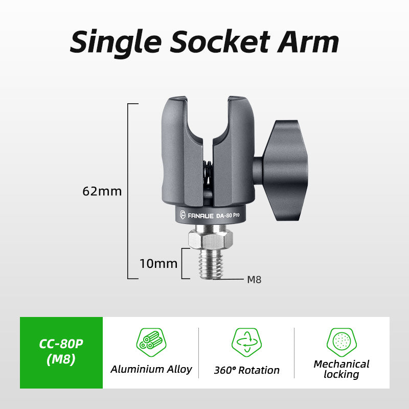 Load image into Gallery viewer, FANAUE Single Socket Arm Fit 25mm Ball Compatible with RAM mount 1"Ball

