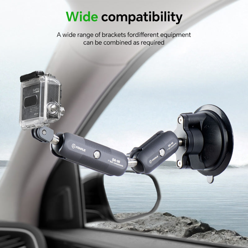 Load image into Gallery viewer, FANAUE Double 1" to 25mm Ball Adapter to 20 mm Ball 17mm Compatible with 1" Ball
