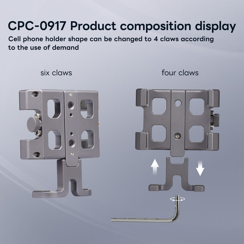Load image into Gallery viewer, FANAUE CPC-0917 Phone Holder with 17mm Ball Suitable for 5.5-7‘’Smartphones
