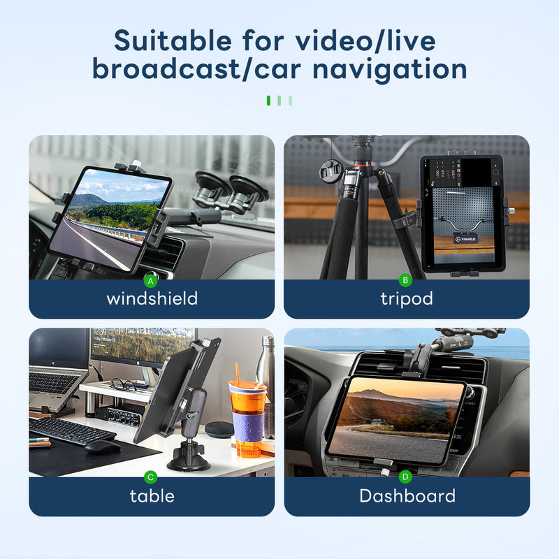 Load image into Gallery viewer, FANAUE PD-02 Lightweight Design 360 Rotatable Tablet Holder for Car（8-12.9"）
