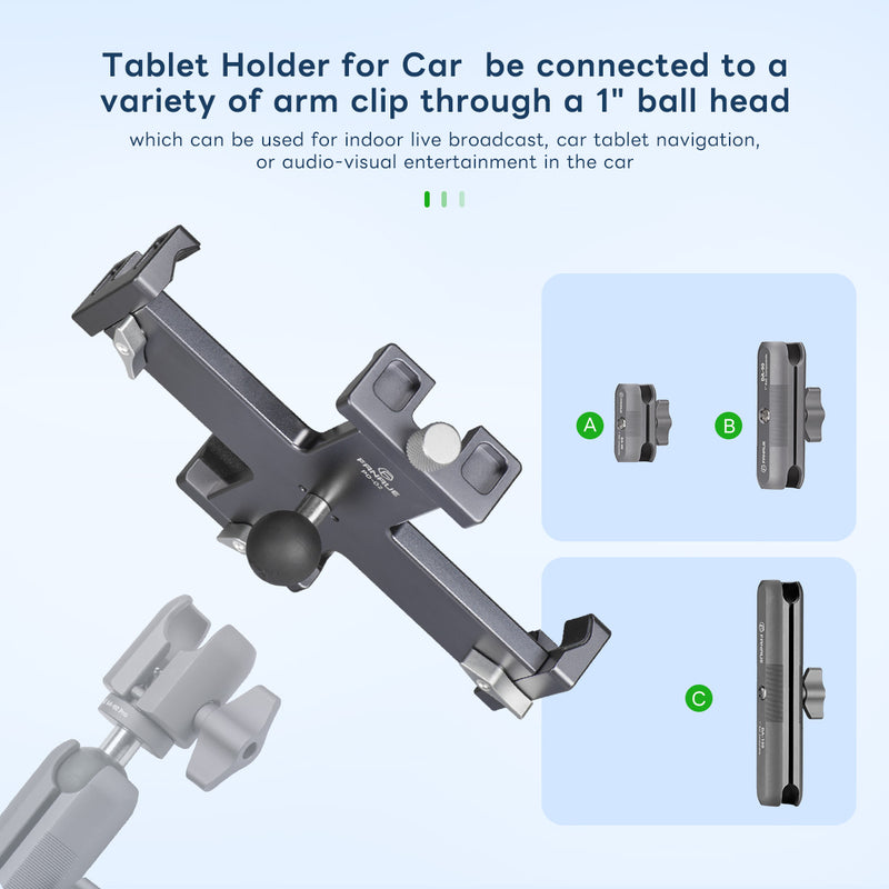 Load image into Gallery viewer, FANAUE PD-02 Lightweight Design 360 Rotatable Tablet Holder for Car（8-12.9"）
