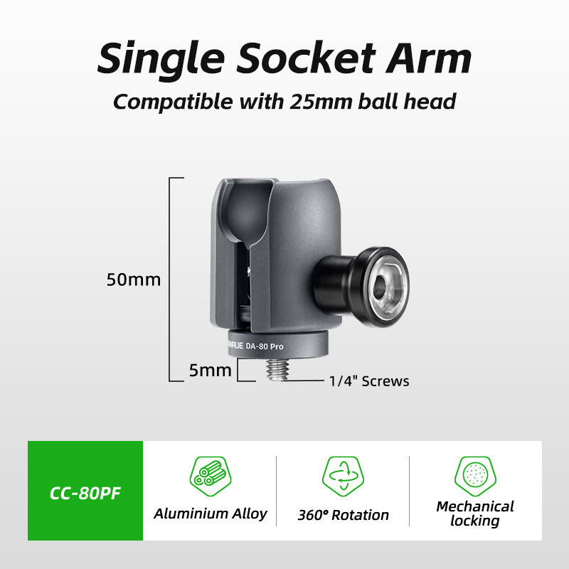 Load image into Gallery viewer, FANAUE Single Socket Arm Fit 25mm Ball Compatible with RAM mount 1"Ball
