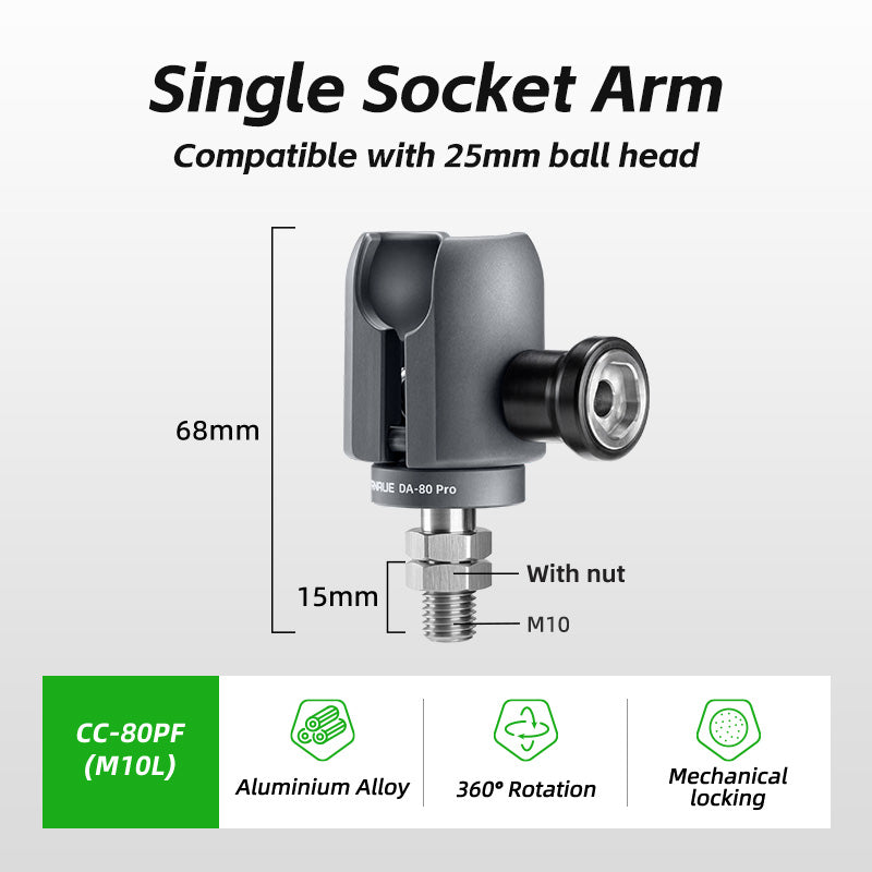 Load image into Gallery viewer, FANAUE Single Socket Arm Fit 25mm Ball Compatible with RAM mount 1"Ball
