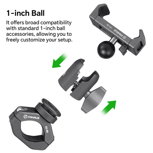 FANAUE Phone Mount For Motorcycles and Bicycles